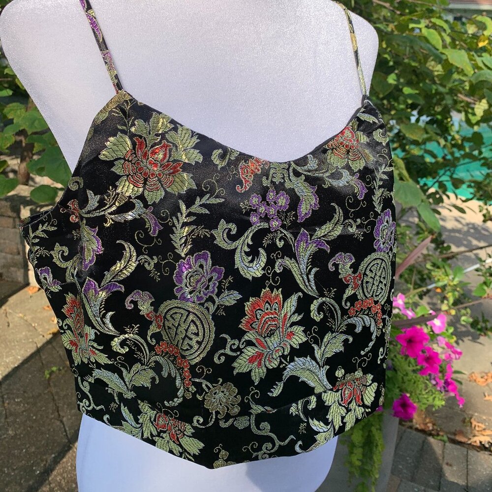 FIRM PRICE Polly & Esther Asian Cropped Top - Picture 2 of 13